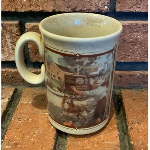 Watkins 1916 Almanac Stoneware Coffee Mug‎ Made in England